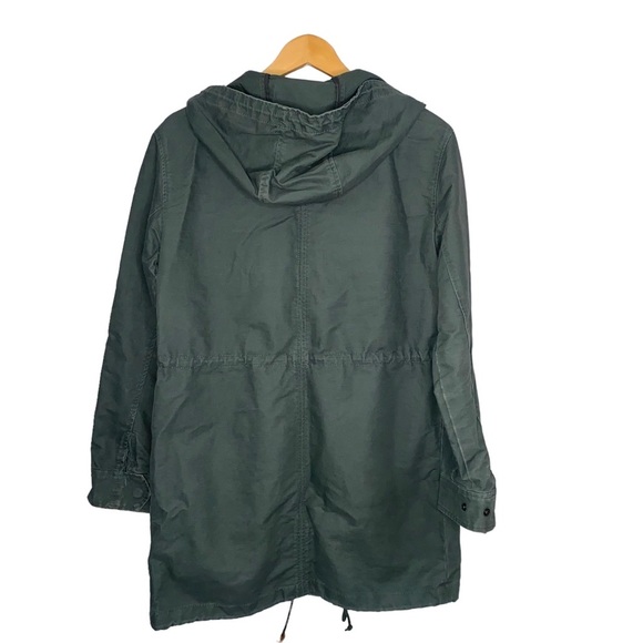 Women’s Abercrombie & Fitch Army Green Utility Jacket Longline Size S - Picture 4 of 4